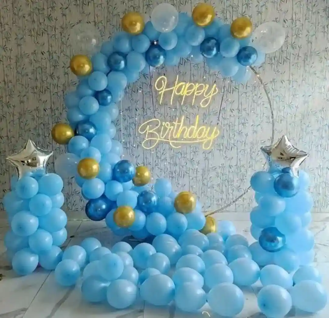 Birthday Blue Ring Decoration